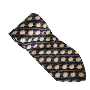 Structure Silk Golfer Tie Golf Balls Mens Necktie Business Career Made USA